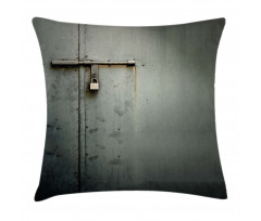 Warehouse Store Door Lock Pillow Cover