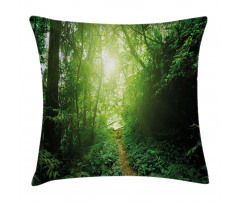 Way in Jungle of Malaysia Pillow Cover