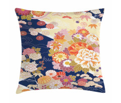Traditional Flowers Pillow Cover