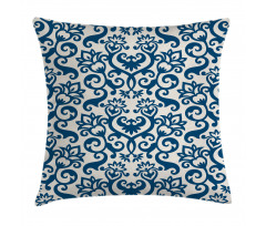 Antique Damask Curvy Art Pillow Cover