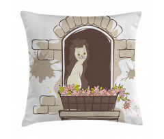Cartoon Pet Cat Animal Pillow Cover