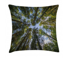 Jungle Moss Forest Trees Pillow Cover