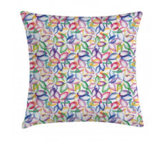 Colorful Flower Petals Pillow Cover