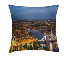 Sunset at London City Pillow Cover