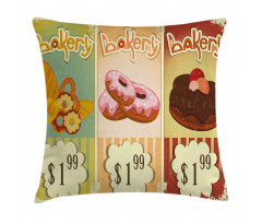 Bakery Shop Pastries Pillow Cover