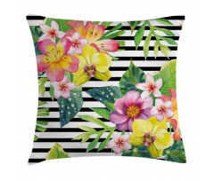 Various Flowers Bouquet Pillow Cover