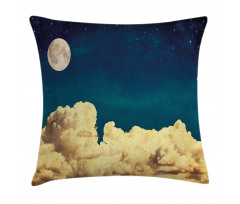 Stars Full Moon Cloud Pillow Cover