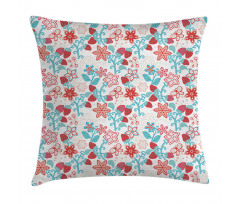 Flowers Berries Pillow Cover