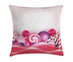 Rainbow Swirl Lollipop Pillow Cover