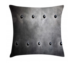 Black Grunge Plate Pillow Cover