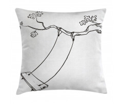 Sketchy Tree Swing Joy Pillow Cover