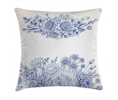 Bridal Bouquet Carnations Pillow Cover