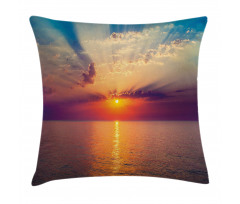 Dawn Sea Tranquil View Pillow Cover