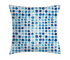 Hand Drawn Circles Cells Pillow Cover