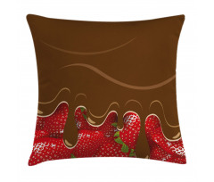 Strawberries Chocolate Pillow Cover