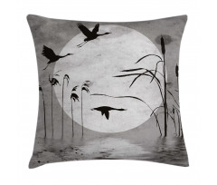 Heron Birds Pillow Cover