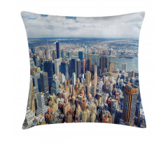 Manhattan USA Aerial View Pillow Cover