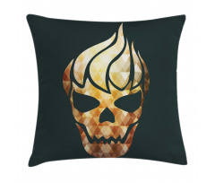 Skull Fractal Effects Pillow Cover