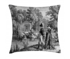 Napoleon Woman Garden Pillow Cover