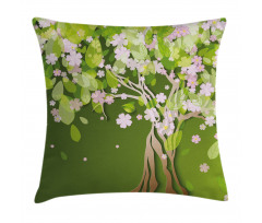 Blossoming Petals Florets Pillow Cover