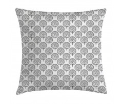 Leaves Circles Pillow Cover