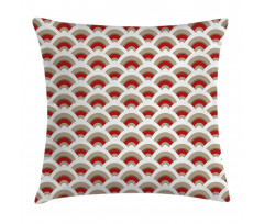 Oriental Scallop Art Pillow Cover