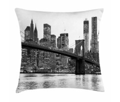 Brooklyn Bridge Sunset Pillow Cover
