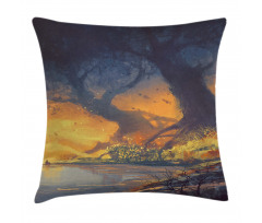 Big Tree Huge Roots Art Pillow Cover