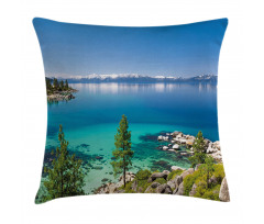 Tranquil Tahoe Shoreline Pillow Cover