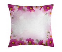 Romantic Daisies Framework Pillow Cover