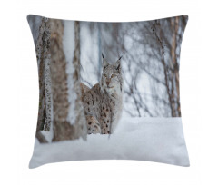 European Lynx Wilderness Pillow Cover