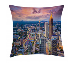 Atlanta City Georgia Town Pillow Cover