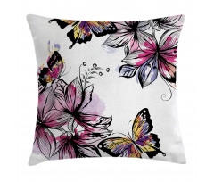 Blooms Botany Colorful Pillow Cover