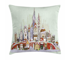 Xmas City Holiday Pillow Cover