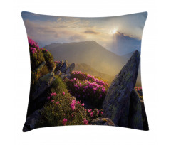 Sunrise Rhodonderons Pillow Cover