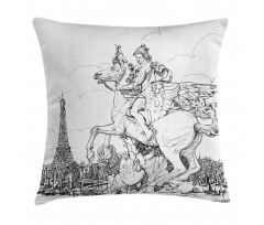France Pillow Cover