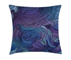 Ocean Inspired Paisley Pillow Cover