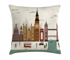 Travel Scenery Big Ben Pillow Cover