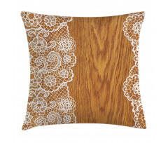 Lace Wooden Retro Pillow Cover