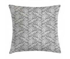 Paisley Sea Waves Floral Pillow Cover