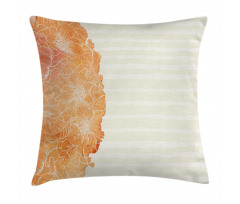 Island Floral Side Frame Pillow Cover