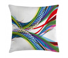 Abstract Wave Ombre Pillow Cover