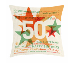Languages Celebration Pillow Cover