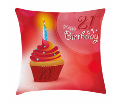 Abstract Birthday Pillow Cover