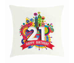 Happy Birthday Image Pillow Cover