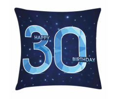 Modern Birthday Image Pillow Cover