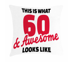 Words 60 Pillow Cover