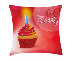 Party Cupcake Sun Pillow Cover