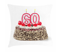 Party Cake Candle Pillow Cover