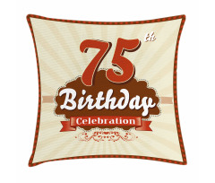 Birthday Age Number Pillow Cover